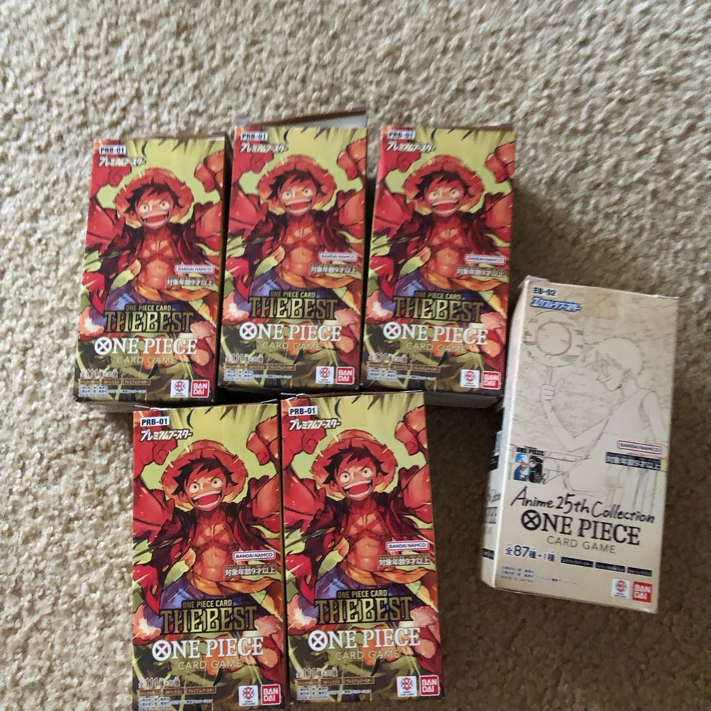 One Piece TCG Trading Cards prb-01 and eb-02 bulk Japanese cards